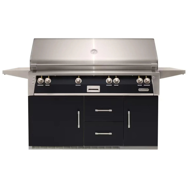 Alfresco 56-Inch Stainless Steel Freestanding Gas Grill w/ Refrigerated Cart, Rotisserie & Sear Zone - Patioscape Outdoors