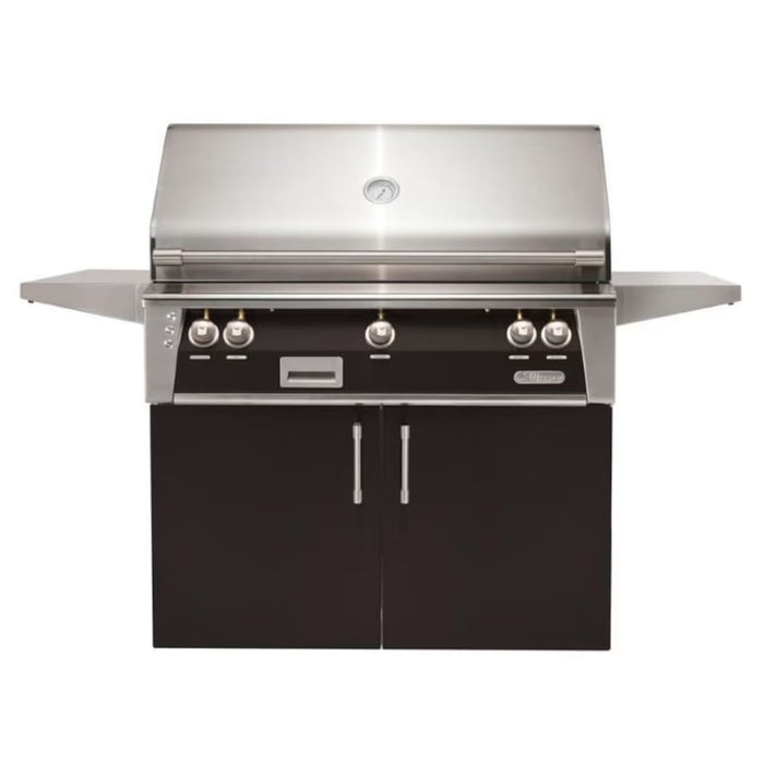 Alfresco 42" Freestanding Stainless Steel Gas Grill with Sear Zone, Rotisserie & Smoker System