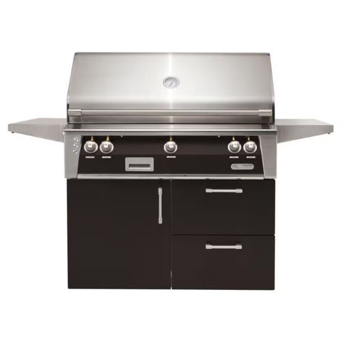Alfresco Deluxe 42-Inch Stainless Steel Freestanding Gas Grill w/ Rotisserie & Sear Zone