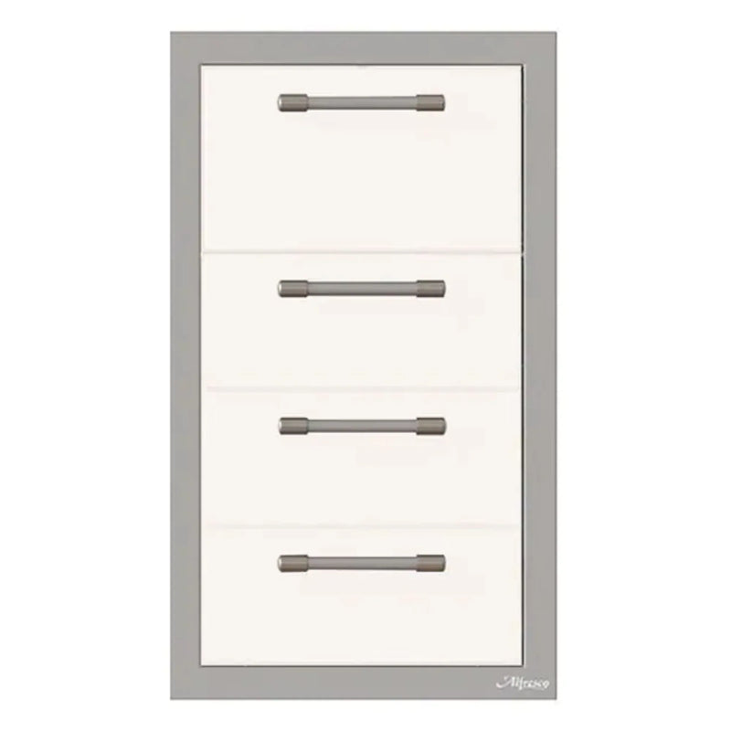 Alfresco 17-Inch Stainless Steel Triple Drawer & Paper Towel Holder Combo - Patioscape Outdoors