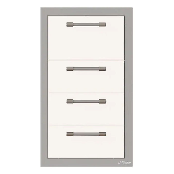 Alfresco 17-Inch Stainless Steel Triple Drawer & Paper Towel Holder Combo