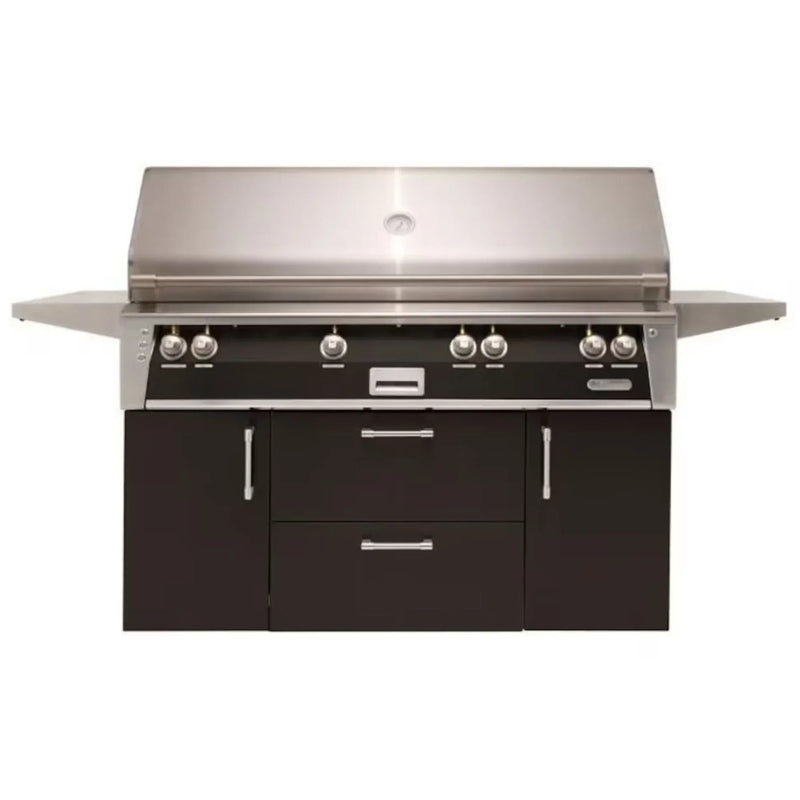 Alfresco ALXE 56-Inch Stainless Steel Freestanding Gas Grill w/ Sear Zone And Rotisserie - Patioscape Outdoors