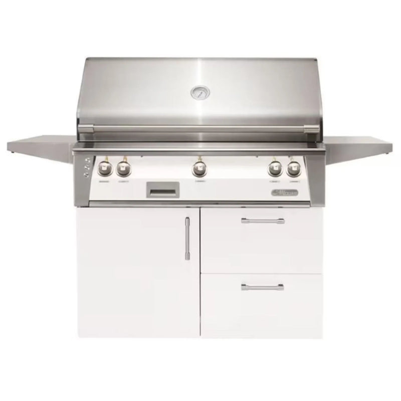 Alfresco Deluxe 42-Inch Stainless Steel Freestanding Gas Grill w/ Rotisserie - Patioscape Outdoors