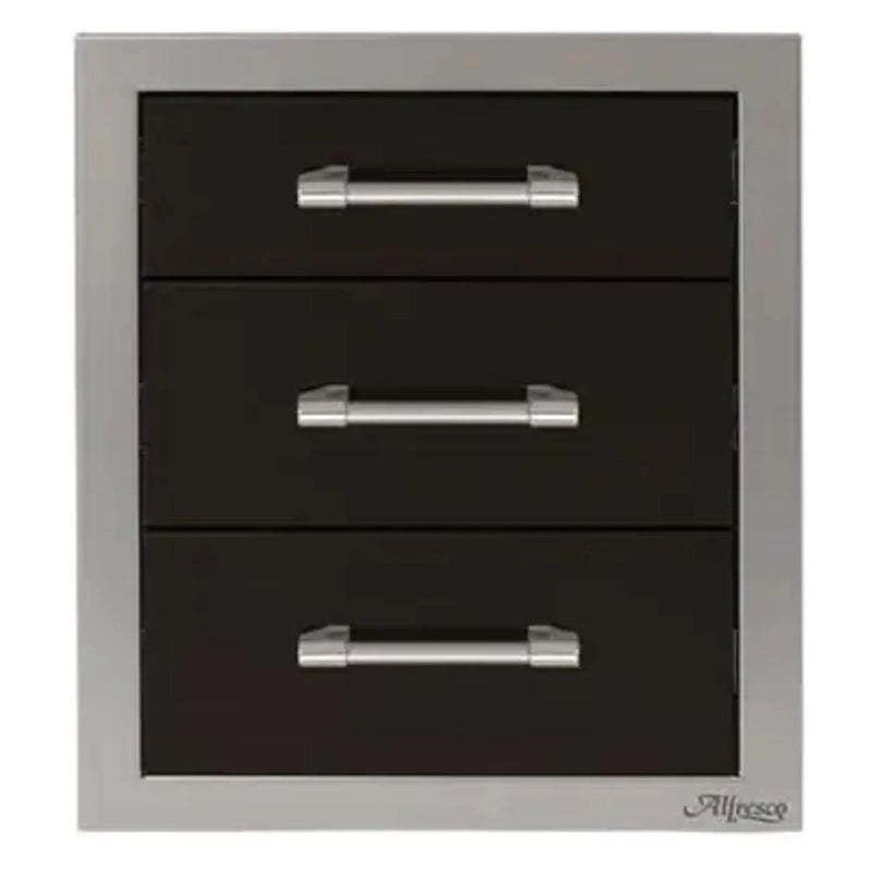 Alfresco 17-Inch Stainless Steel Soft-Close Triple Drawer - Patioscape Outdoors