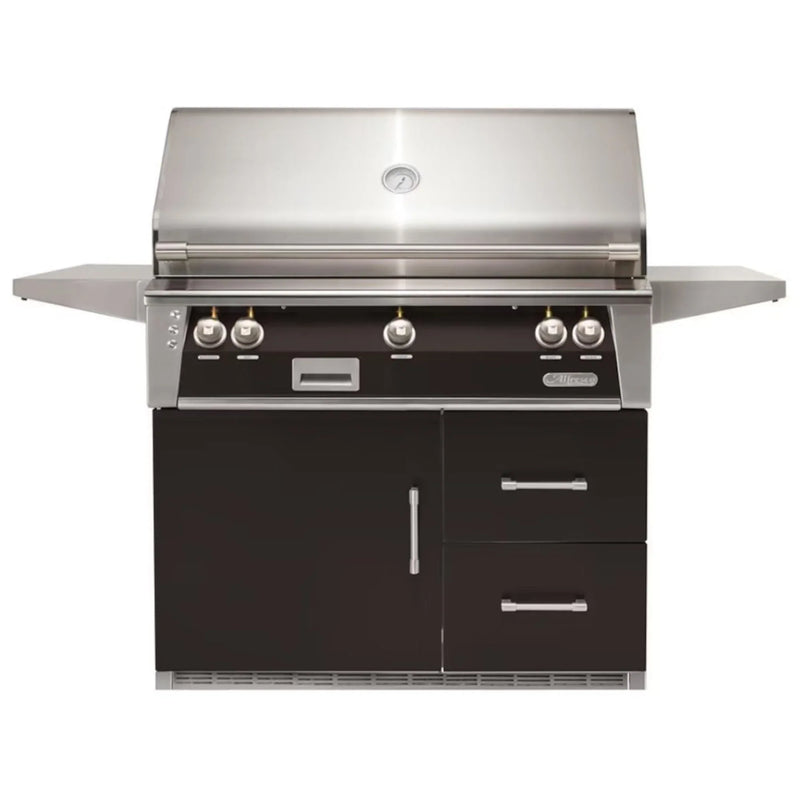 Alfresco 42-Inch Stainless Steel Freestanding Gas Grill w/ Refrigerated Cart, Rotisserie & Sear Zone - Patioscape Outdoors