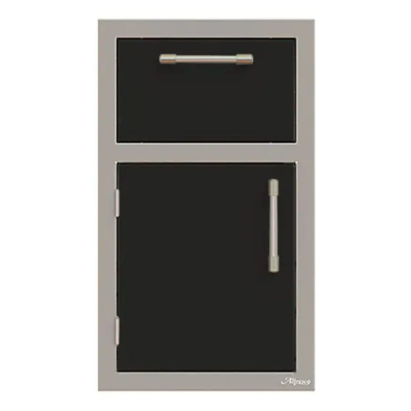 Alfresco 17-Inch Stainless Steel Left-Hinged Door & Paper Towel Holder Combo - Patioscape Outdoors