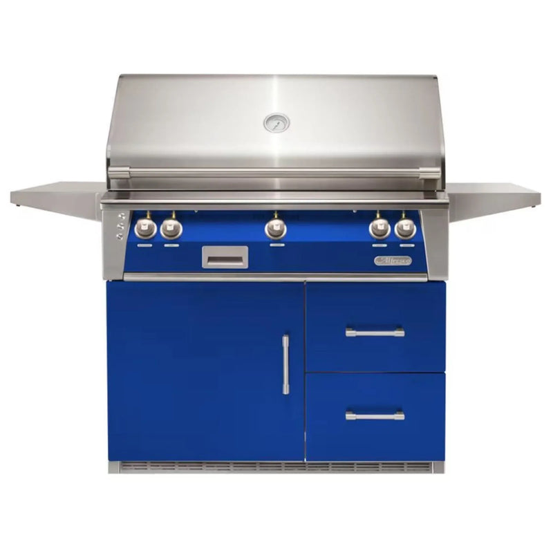 Alfresco 42-Inch Stainless Steel Freestanding Gas Grill w/ Rotisserie & Refrigerated Cart - Patioscape Outdoors