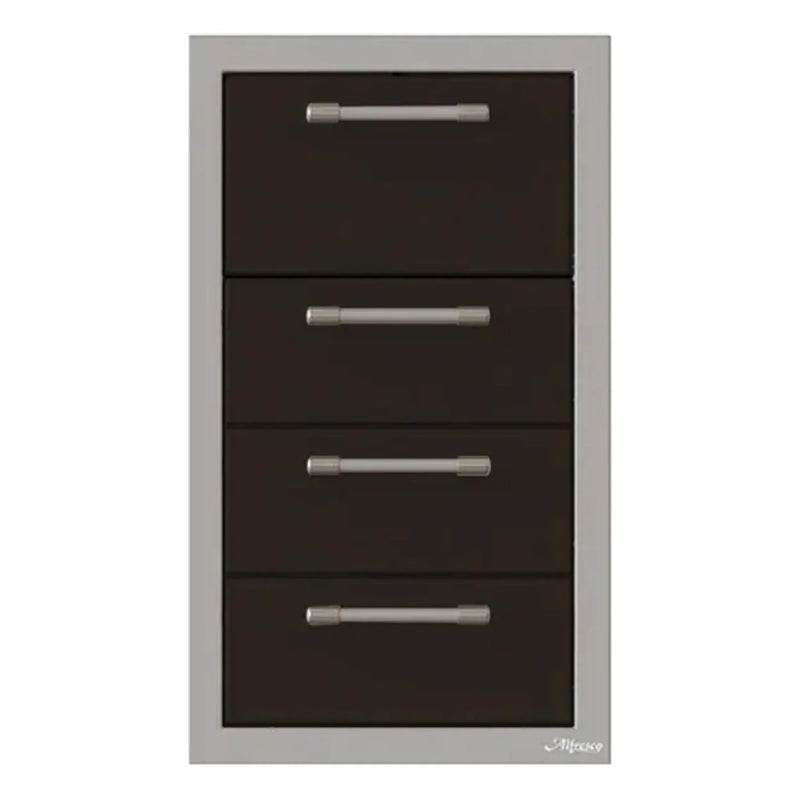 Alfresco 17-Inch Stainless Steel Triple Drawer & Paper Towel Holder Combo - Patioscape Outdoors
