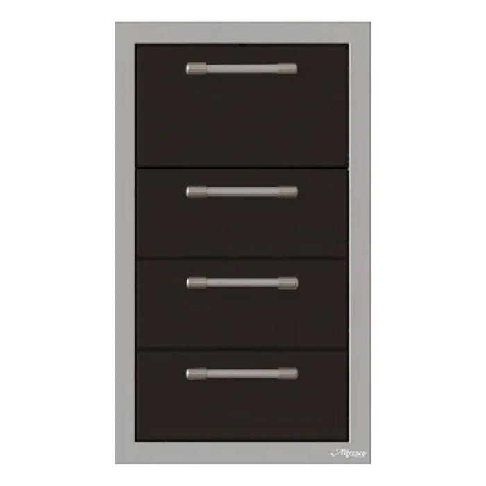 Alfresco 17-Inch Stainless Steel Triple Drawer & Paper Towel Holder Combo