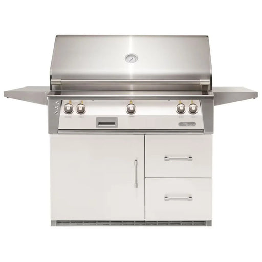 Alfresco 42-Inch Stainless Steel Freestanding Gas Grill w/ Refrigerated Cart, Rotisserie & Sear Zone - Patioscape Outdoors
