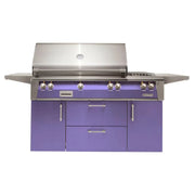 Alfresco Deluxe 56-Inch Stainless Steel Freestanding Gas Grill w/ Rotisserie & Side Burner - Patioscape Outdoors