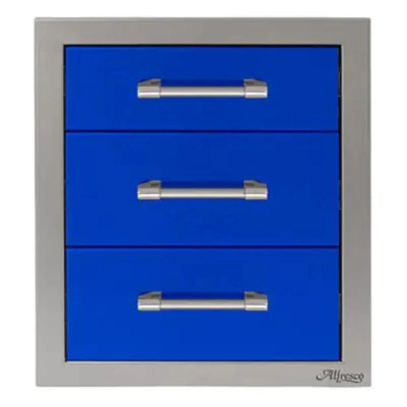 Alfresco 17-Inch Stainless Steel Soft-Close Triple Drawer - Patioscape Outdoors