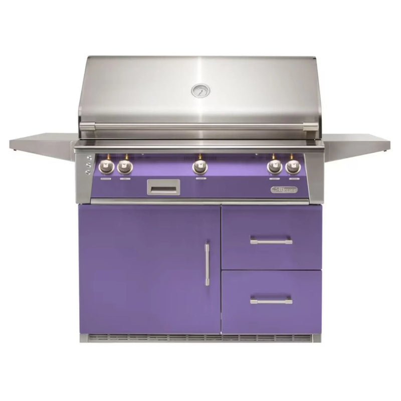 Alfresco 42-Inch Stainless Steel Freestanding Gas Grill w/ Rotisserie & Refrigerated Cart - Patioscape Outdoors