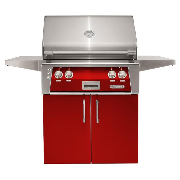 Alfresco 30-Inch Stainless Steel Freestanding Gas Grill w/ Rotisserie & Sear Zone