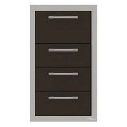 Alfresco 17-Inch Stainless Steel Triple Drawer & Paper Towel Holder Combo - Patioscape Outdoors