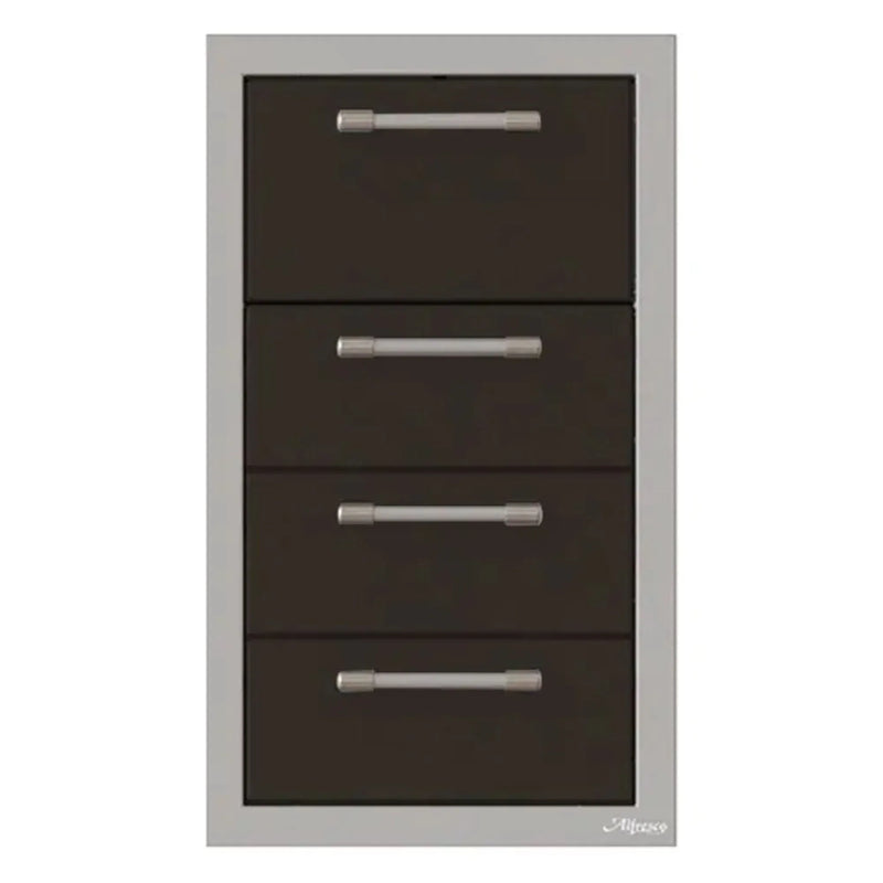 Alfresco 17-Inch Stainless Steel Triple Drawer & Paper Towel Holder Combo - Patioscape Outdoors