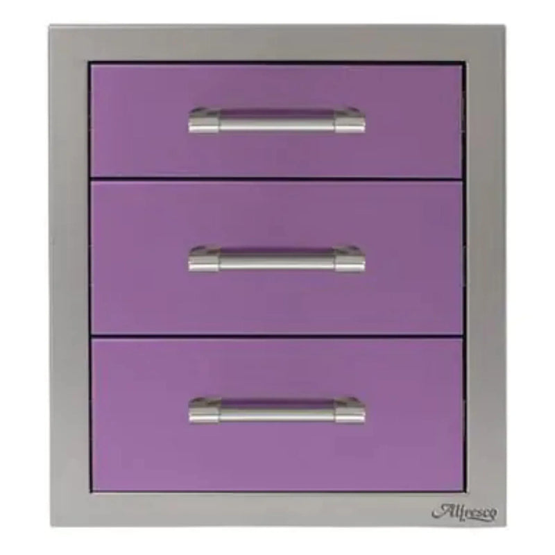 Alfresco 17-Inch Stainless Steel Soft-Close Triple Drawer - Patioscape Outdoors