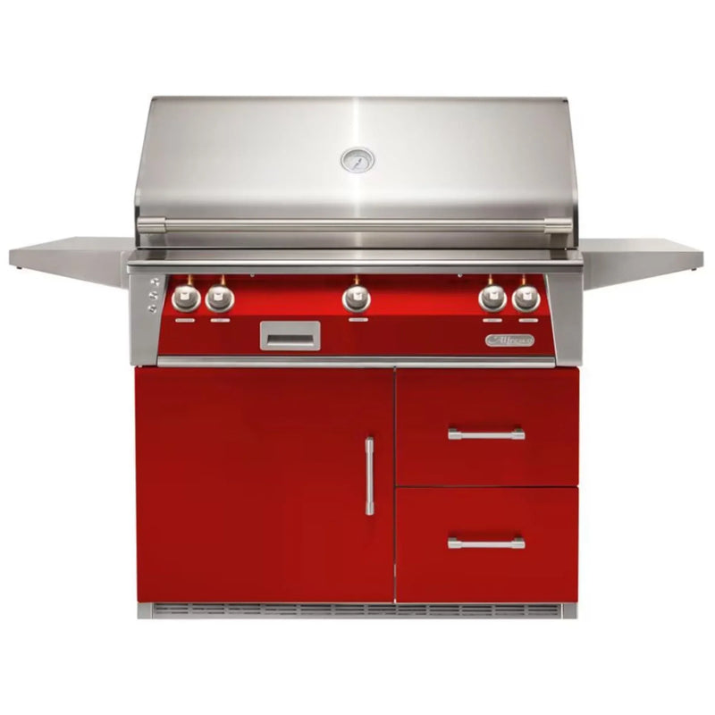 Alfresco 42-Inch Stainless Steel Freestanding Gas Grill w/ Refrigerated Cart, Rotisserie & Sear Zone - Patioscape Outdoors