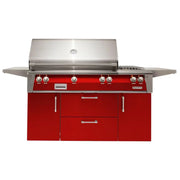 Alfresco Deluxe 56-Inch Stainless Steel Freestanding Gas Grill w/ Rotisserie & Side Burner - Patioscape Outdoors