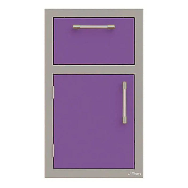 Alfresco 17-Inch Stainless Steel Left-Hinged Soft-Close Door & Drawer Combo - Patioscape Outdoors