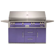 Alfresco 56-Inch Stainless Steel Freestanding Gas Grill w/ Refrigerated Cart, Rotisserie & Sear Zone - Patioscape Outdoors