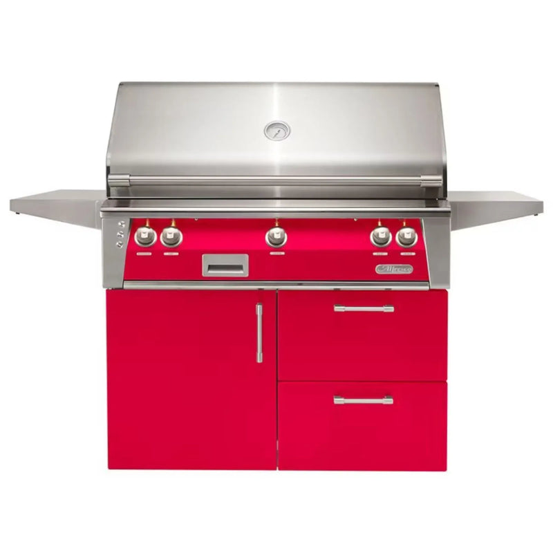 Alfresco Deluxe 42-Inch Stainless Steel Freestanding Gas Grill w/ Rotisserie & Sear Zone - Patioscape Outdoors