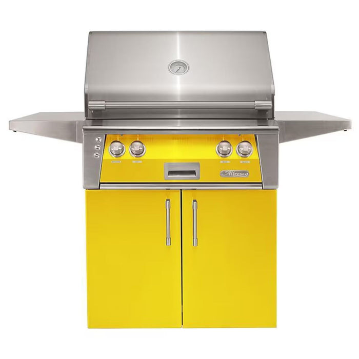 Alfresco 30-Inch Stainless Steel Freestanding Gas Grill w/ Rotisserie & Sear Zone