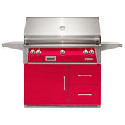 Alfresco 42-Inch Stainless Steel Freestanding Gas Grill w/ Rotisserie & Refrigerated Cart - Patioscape Outdoors