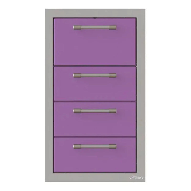 Alfresco 17-Inch Stainless Steel Triple Drawer & Paper Towel Holder Combo - Patioscape Outdoors