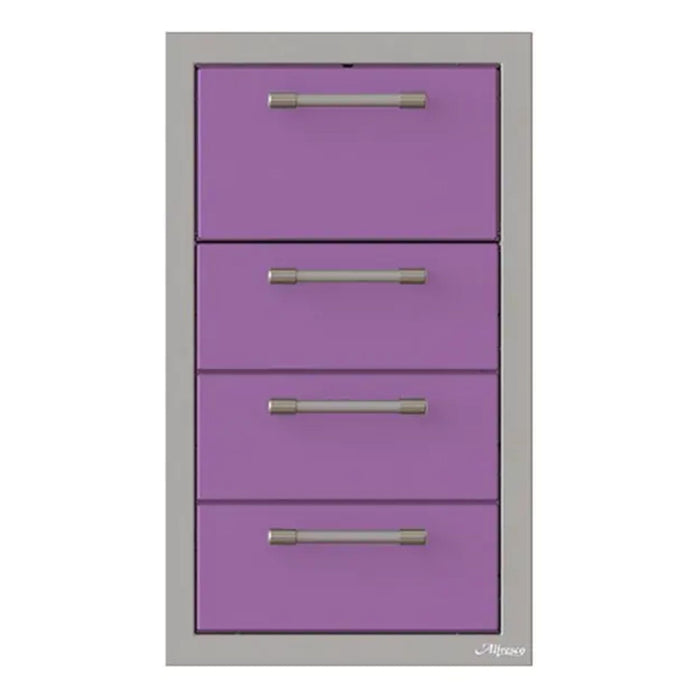 Alfresco 17-Inch Stainless Steel Triple Drawer & Paper Towel Holder Combo