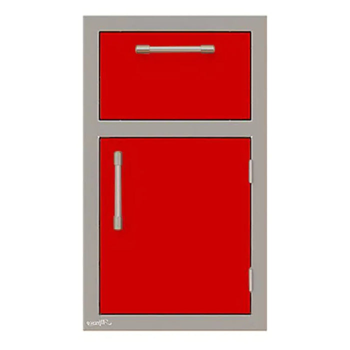 Alfresco 17-Inch Stainless Steel Right-Hinged Soft-Close Door & Drawer Combo