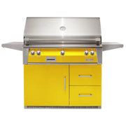 Alfresco 42-Inch Stainless Steel Freestanding Gas Grill w/ Rotisserie & Refrigerated Cart - Patioscape Outdoors
