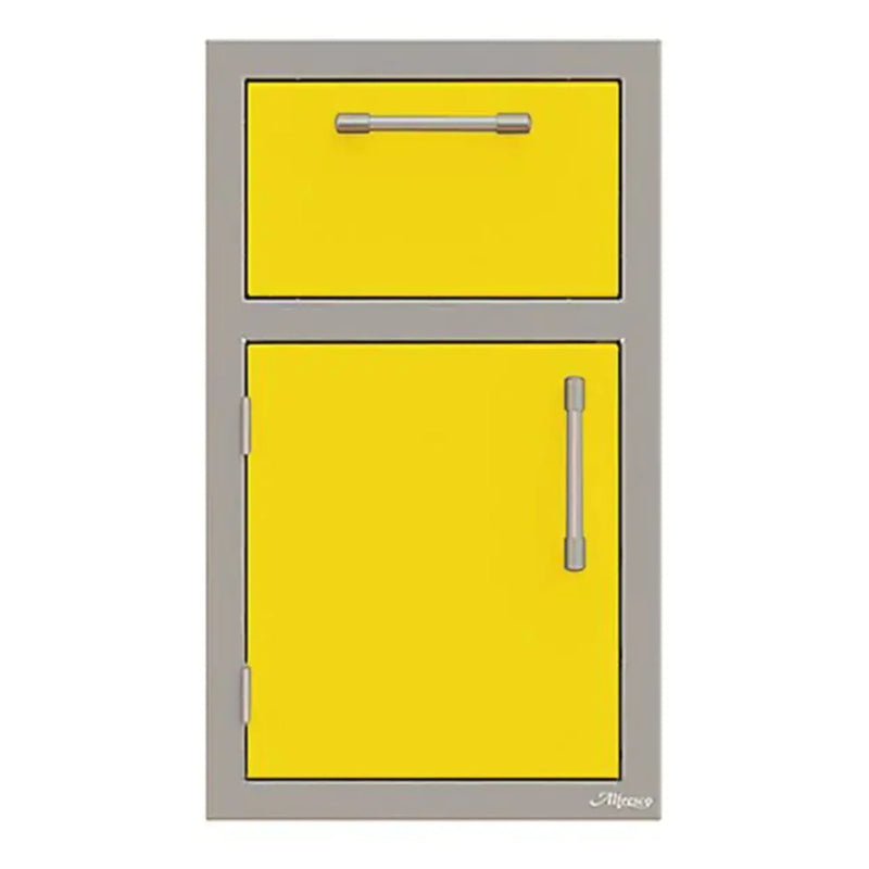 Alfresco 17-Inch Stainless Steel Left-Hinged Door & Paper Towel Holder Combo - Patioscape Outdoors