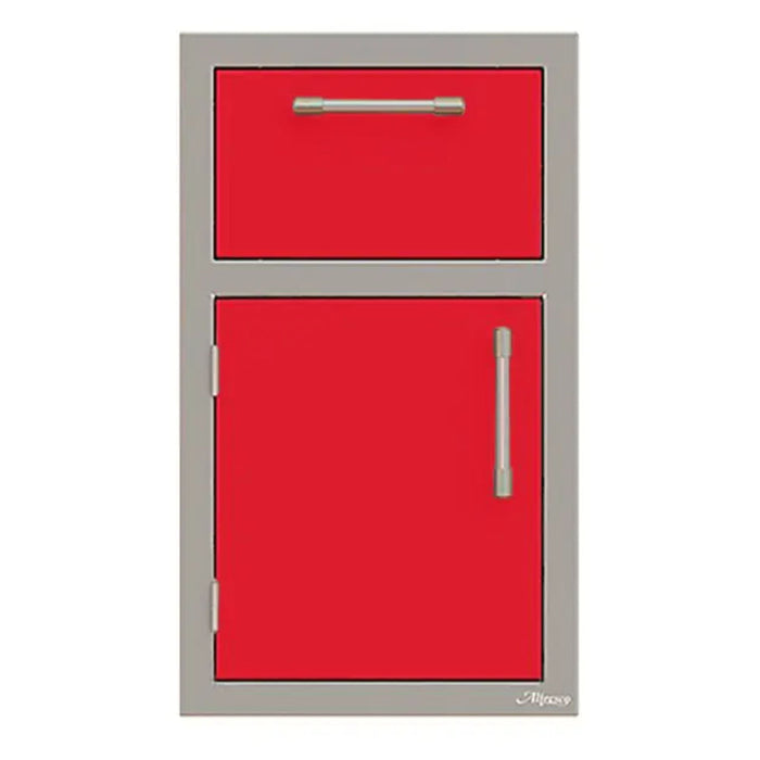 Alfresco 17-Inch Stainless Steel Left-Hinged Soft-Close Door & Drawer Combo