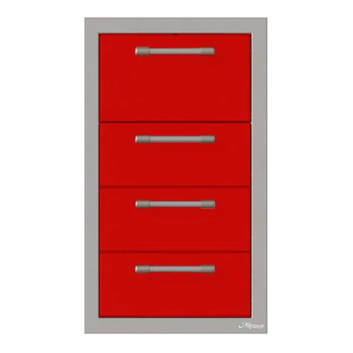 Alfresco 17-Inch Stainless Steel Triple Drawer & Paper Towel Holder Combo