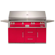 Alfresco 56-Inch Stainless Steel Freestanding Gas Grill w/ Refrigerated Cart, Rotisserie & Sear Zone - Patioscape Outdoors