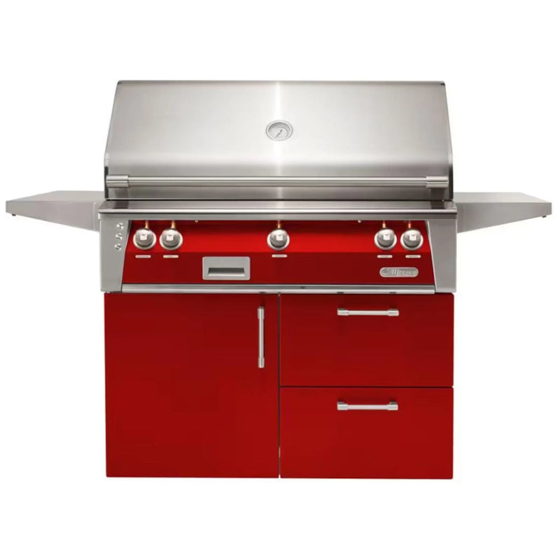 Alfresco Deluxe 42-Inch Stainless Steel Freestanding Gas Grill w/ Rotisserie - Patioscape Outdoors