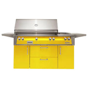 Alfresco Deluxe 56-Inch Stainless Steel Freestanding Gas Grill w/ Rotisserie & Side Burner - Patioscape Outdoors