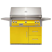 Alfresco 42-Inch Stainless Steel Freestanding Gas Grill w/ Refrigerated Cart, Rotisserie & Sear Zone - Patioscape Outdoors