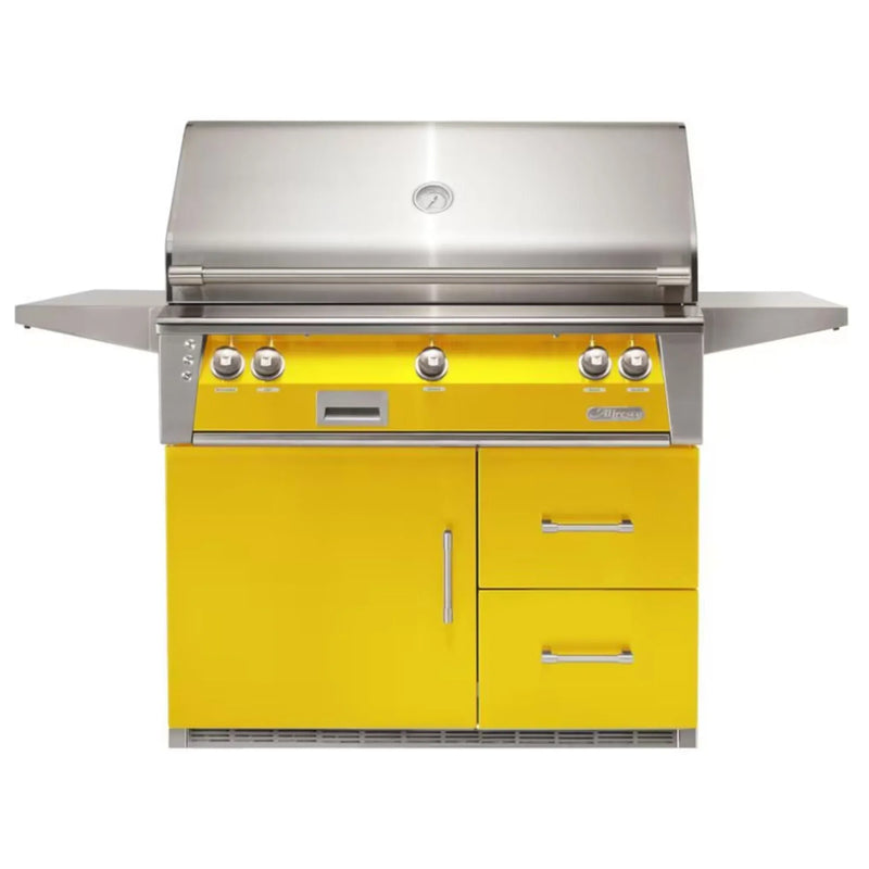 Alfresco 42-Inch Stainless Steel Freestanding Gas Grill w/ Refrigerated Cart, Rotisserie & Sear Zone - Patioscape Outdoors