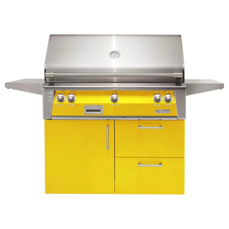 Alfresco Deluxe 42-Inch Stainless Steel Freestanding Gas Grill w/ Rotisserie & Sear Zone - Patioscape Outdoors