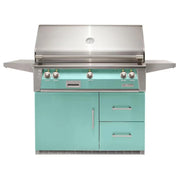 Alfresco 42-Inch Stainless Steel Freestanding Gas Grill w/ Refrigerated Cart, Rotisserie & Sear Zone - Patioscape Outdoors