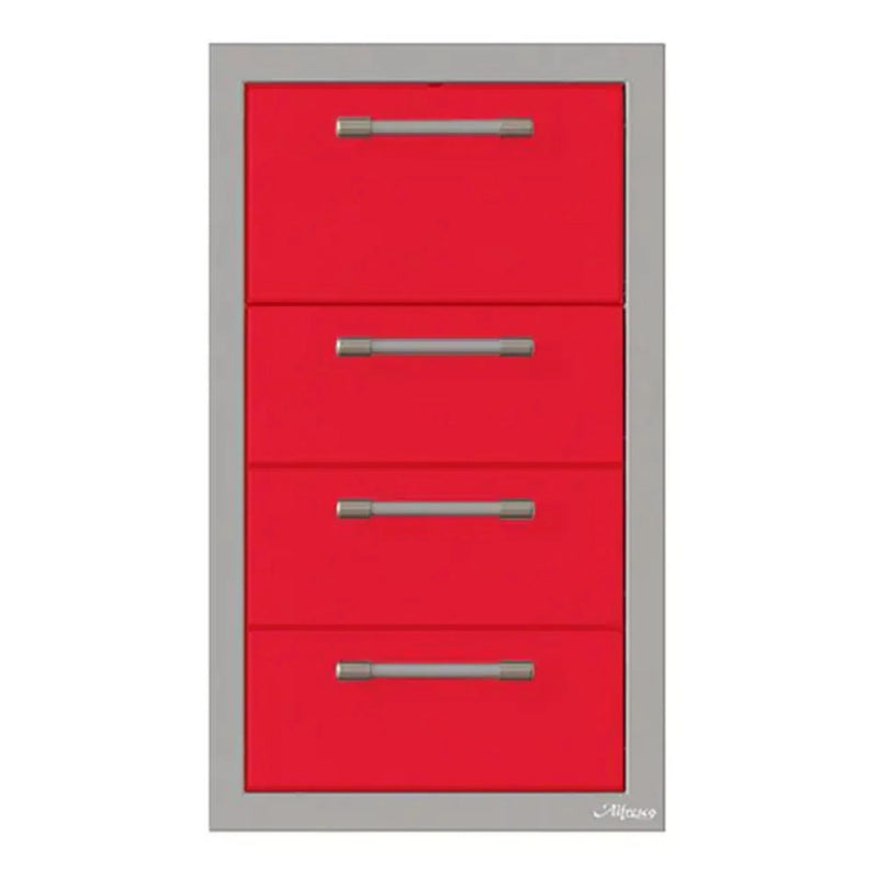 Alfresco 17-Inch Stainless Steel Triple Drawer & Paper Towel Holder Combo - Patioscape Outdoors
