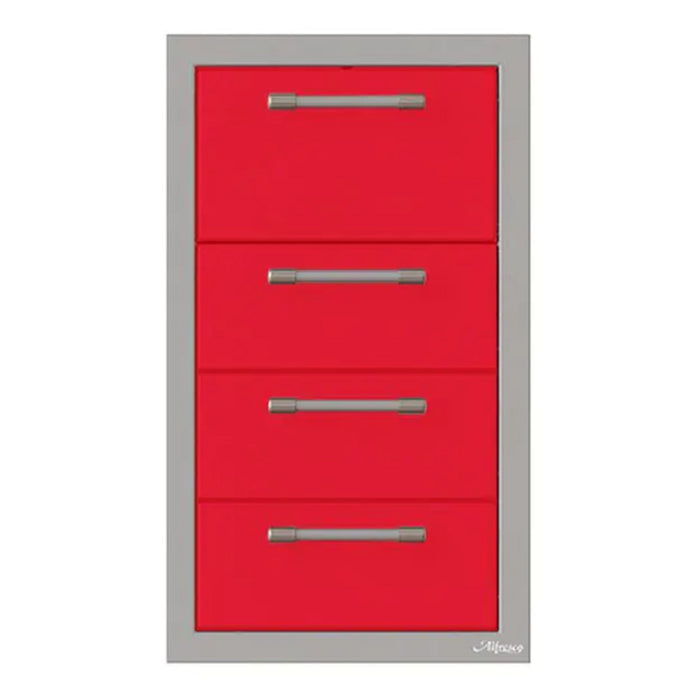 Alfresco 17-Inch Stainless Steel Triple Drawer & Paper Towel Holder Combo