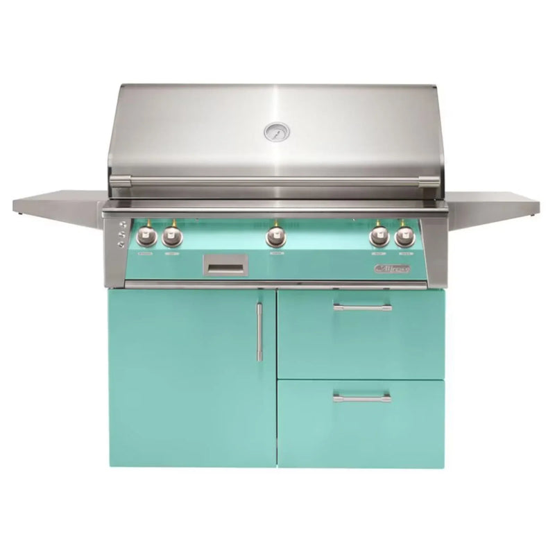 Alfresco Deluxe 42-Inch Stainless Steel Freestanding Gas Grill w/ Rotisserie & Sear Zone - Patioscape Outdoors