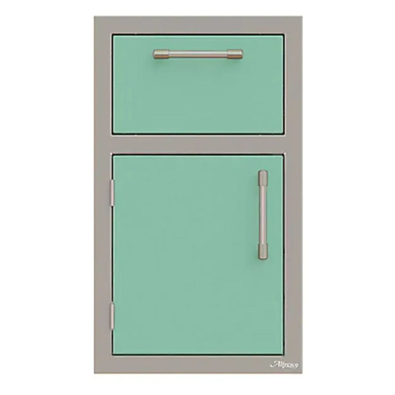 Alfresco 17-Inch Stainless Steel Left-Hinged Door & Paper Towel Holder Combo - Patioscape Outdoors