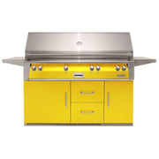 Alfresco 56-Inch Stainless Steel Freestanding Gas Grill w/ Refrigerated Cart, Rotisserie & Sear Zone - Patioscape Outdoors