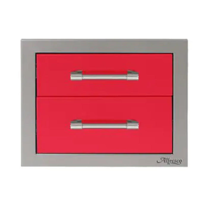 Alfresco 17-Inch Stainless Steel Soft-Close Double Drawer