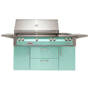 Alfresco Deluxe 56-Inch Stainless Steel Freestanding Gas Grill w/ Rotisserie & Side Burner - Patioscape Outdoors