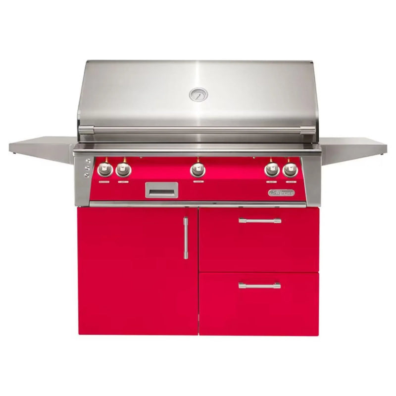 Alfresco Deluxe 42-Inch Stainless Steel Freestanding Gas Grill w/ Rotisserie - Patioscape Outdoors